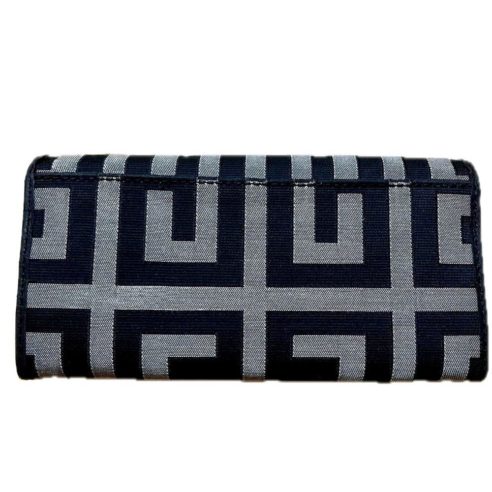 Rare Givenchy Monogram Women’s Long Canvas Wallet, Black/Gray Monogram - Picture 3 of 10
